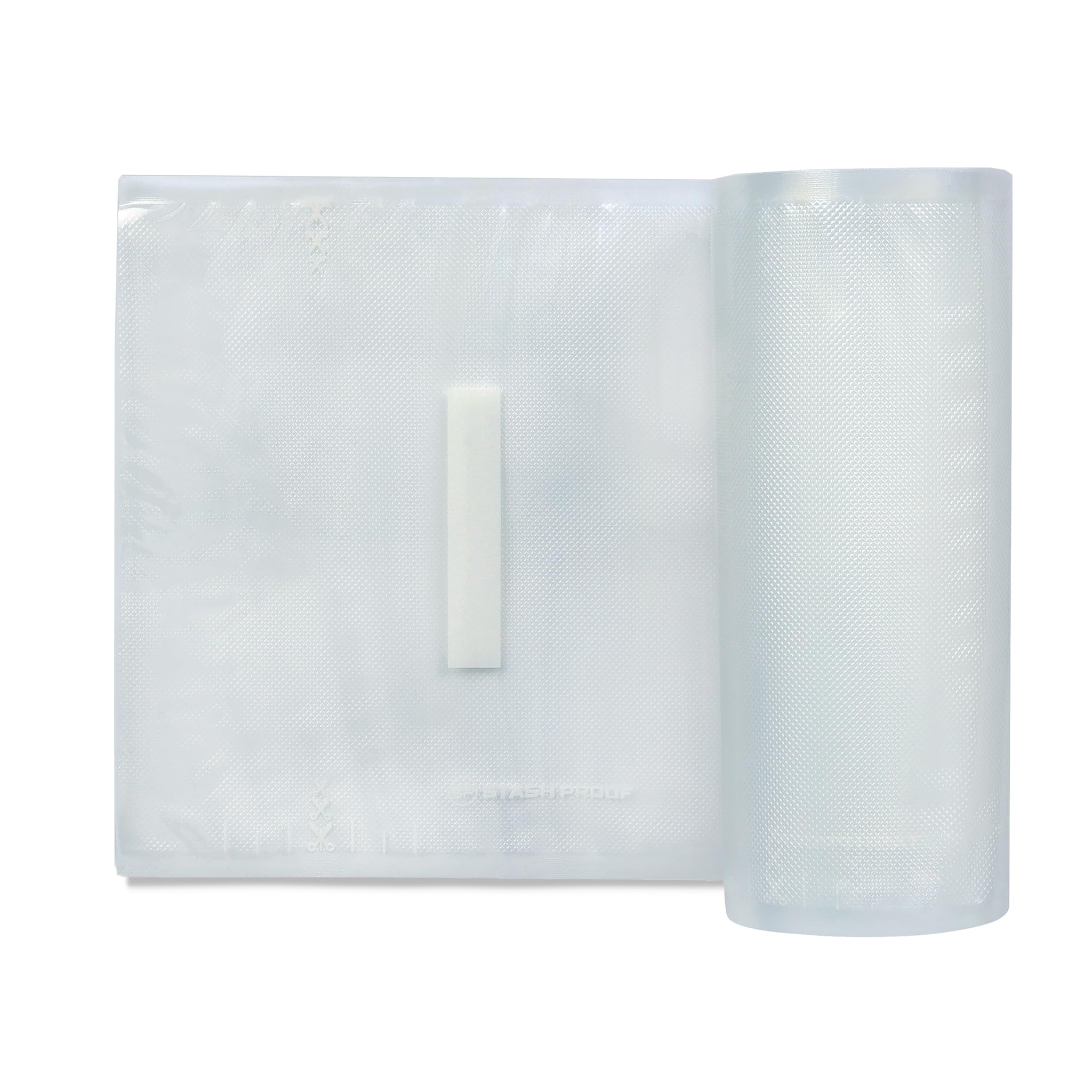 Stash Proof 50 Pack - 11" x 50" Vacuum Seal Bags (Clear and Clear) - Precut BPA Free Commerical Food Grade Sealer 5.5 Mil for Storage, Sou Vide, Freezer, and Meal Prep