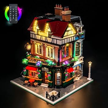BrickBling LED Light Compatible with Lego Tudor Corner Lights Only, Creative Lighting Compatible with Lego 10350- Light up Your Modular RC Version Light