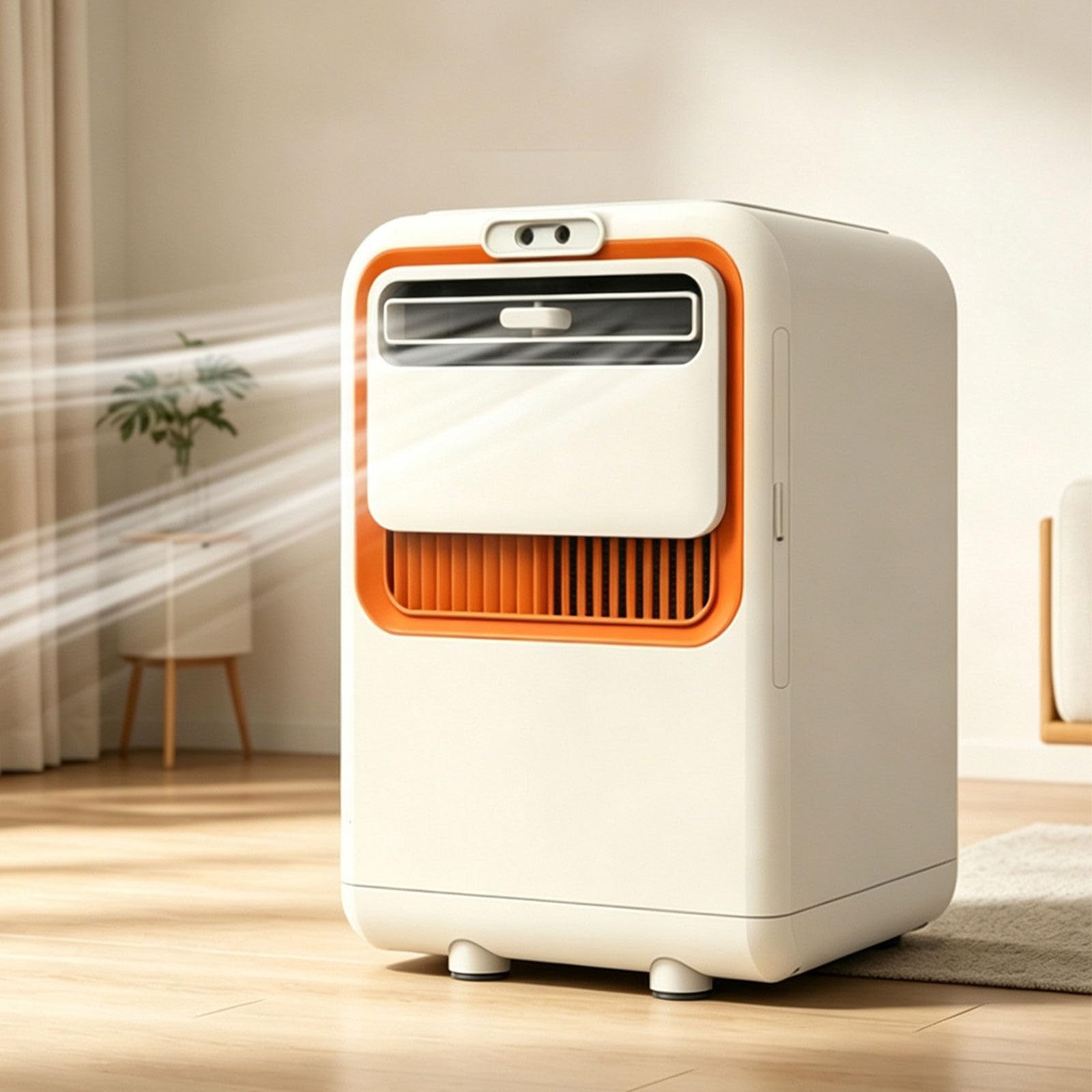 WACLMOTAKE Camping Air Conditioner Low Noise 9kg Compact Portable AC, Upgraded Humidifying Mist Function No Installation Required for Motorhome Vehicles Tents Office Pet Areas