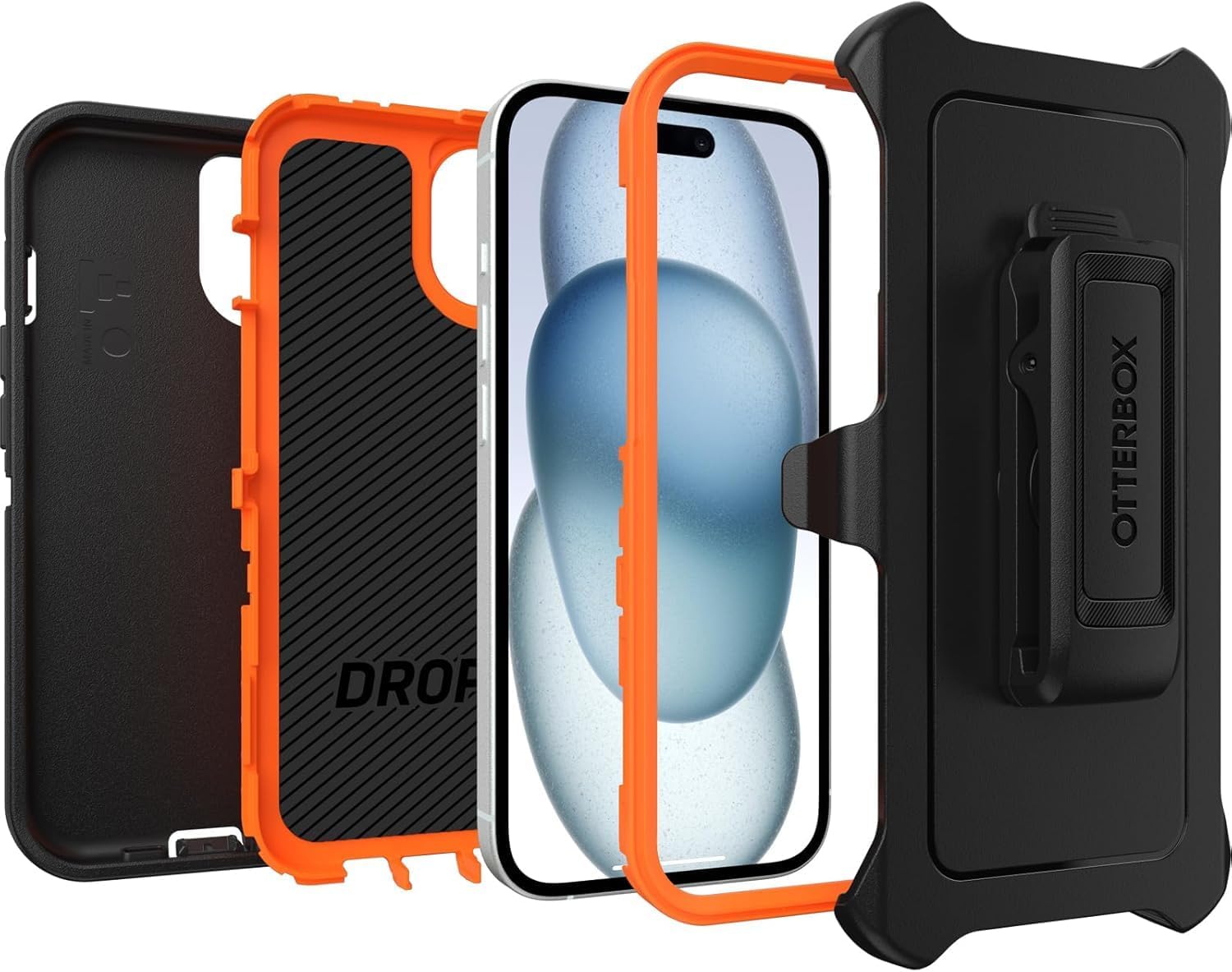 OtterBox iPhone 15, iPhone 14, & iPhone 13 (Only) - Defender Series Case - Realtree Blaze (Camo) - Screenless - Rugged & Durable - with Port Protection - Holster Clip Includes - Image 5