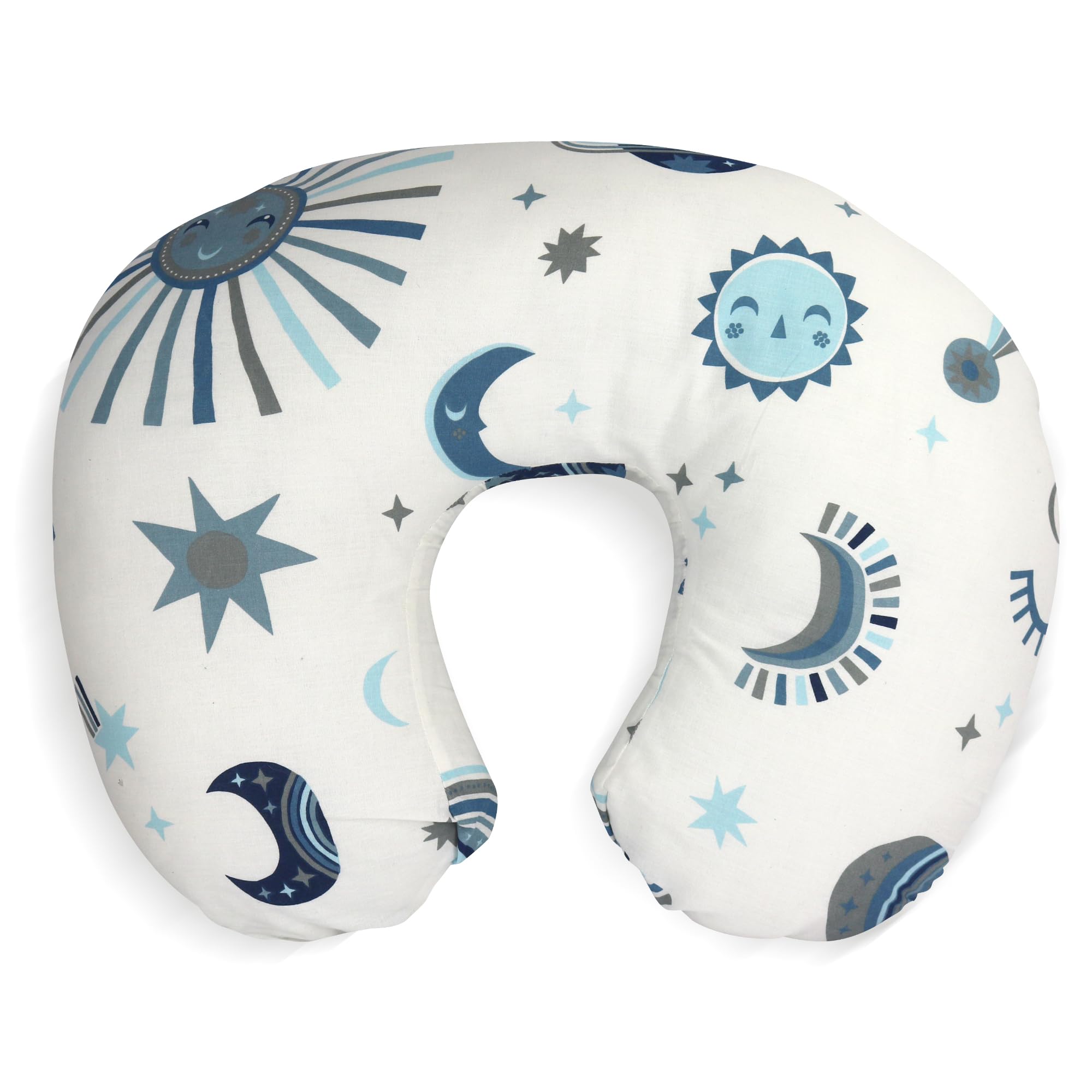 Kidz Klub Space Nursing Pillow -100% Cotton Printed Kids Design -Nursing Support for Breastfeeding, Bottle Feeding, and Bonding- Size : 60 x 58 x 15cm