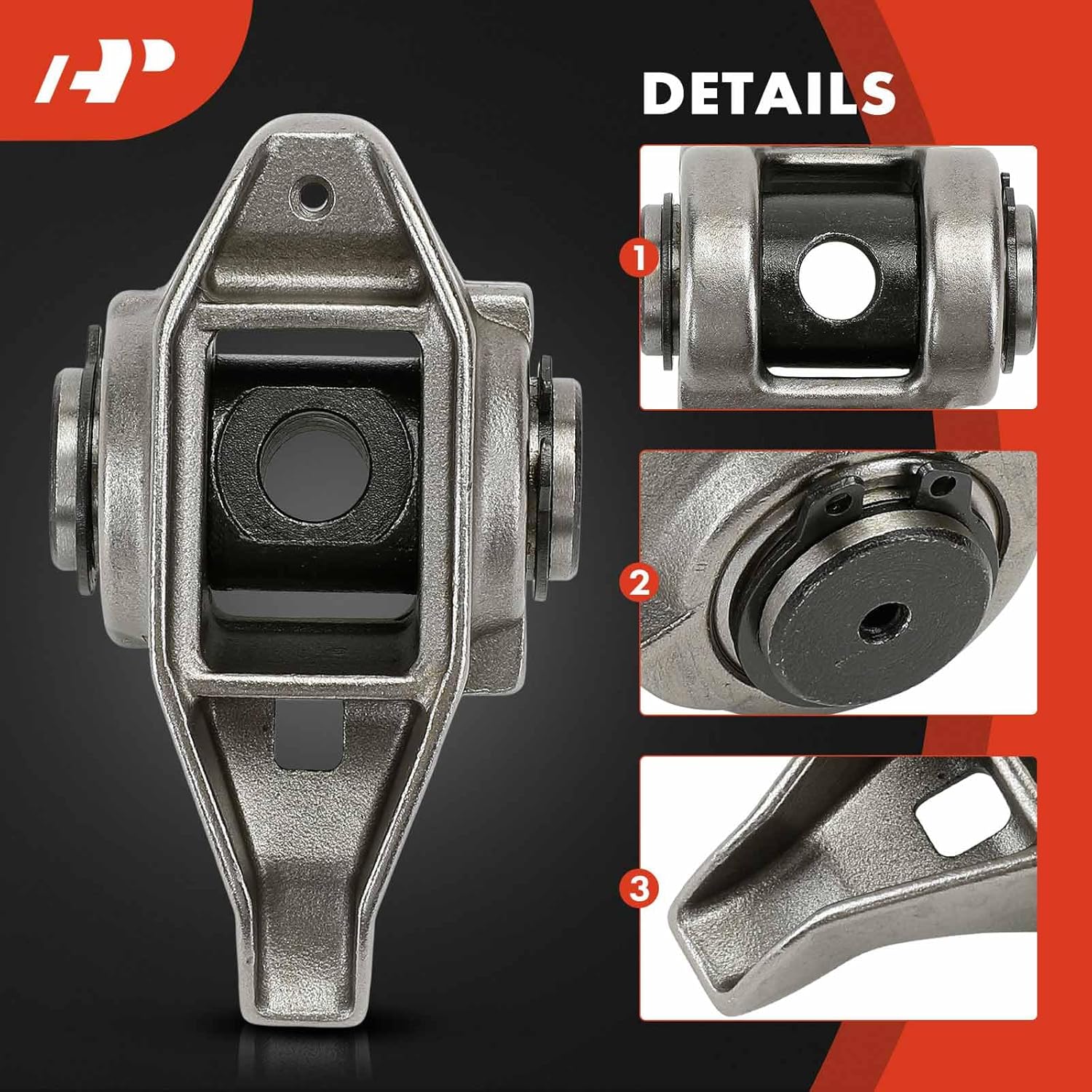 A-Premium 16Pcs Alloy Steel Engine Roller Tip Rocker Arms and Bolts with Trunion Kit Compatible with GM LS3 L99 L76 L92 LS9 LSA, 364, 1.7 Ratio, 5.3L 6.0L