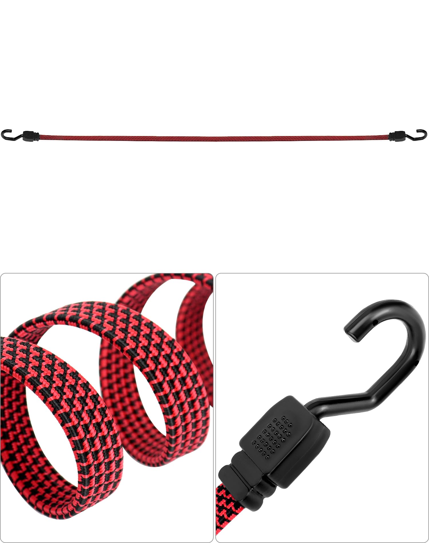 Set 4 Cinghie Elastiche Con Ganci - Elastici Extra Resistenti 110cm Estendibili A 210cm - Foto 3