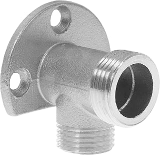 SUPVOX Wall Mount Shower Hose Connector Adapter for Bathroom Faucets Diy Installation Kit for Exposed and Outdoor Shower Systems Solid Durable Material 2.08 X 1.96 X 1.57 Inches