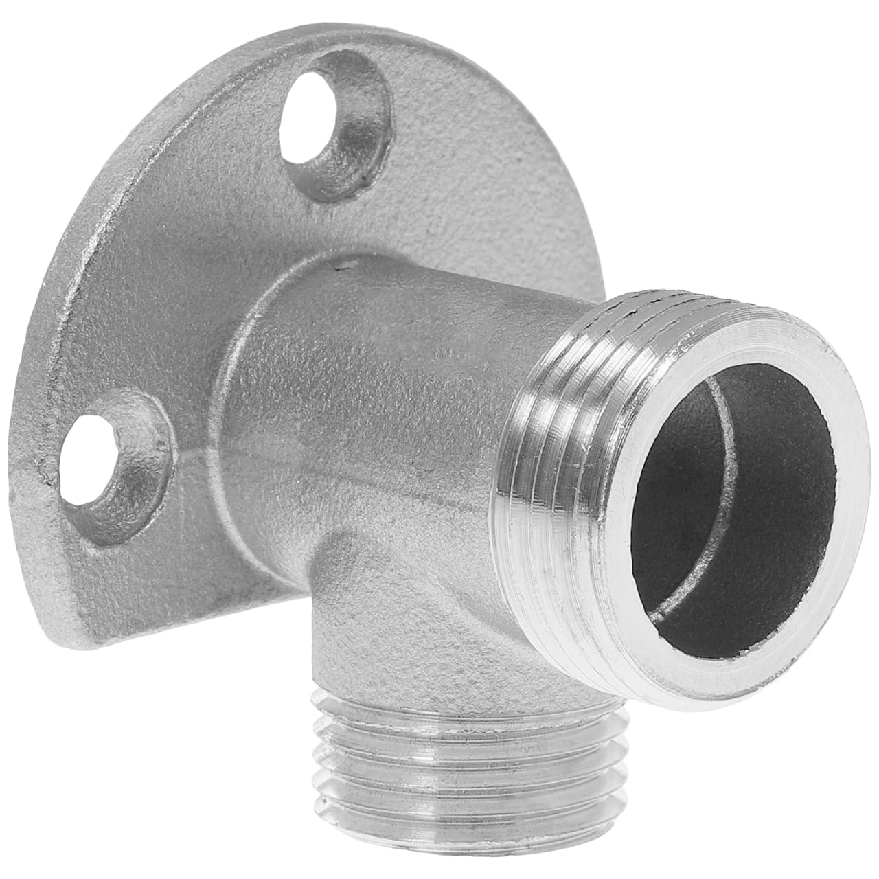 SUPVOX Wall Mount Shower Hose Connector Bathroom Faucet Installation Kit Stainless Steel Sink Hose Attachment for Bathtub Showerhead Silver 5.30X5.00X4.00CM