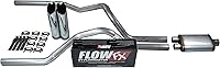 Truck Exhaust Kits Dual 2.5" Aluminized Exhaust System w/ Flowmaster Flow FX Muffler & Chrome Tips - Bolt-On Install