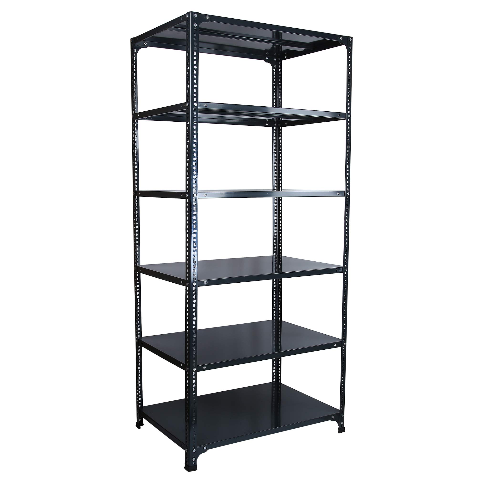 Mil-Nil Prime CRC Sheet 6 Shelf Multipurpose Space Saving Storage Rack, 78 x 36 x 24 Inch, 22 Gauge (Grey) 16 Gauge Angles-image-47
