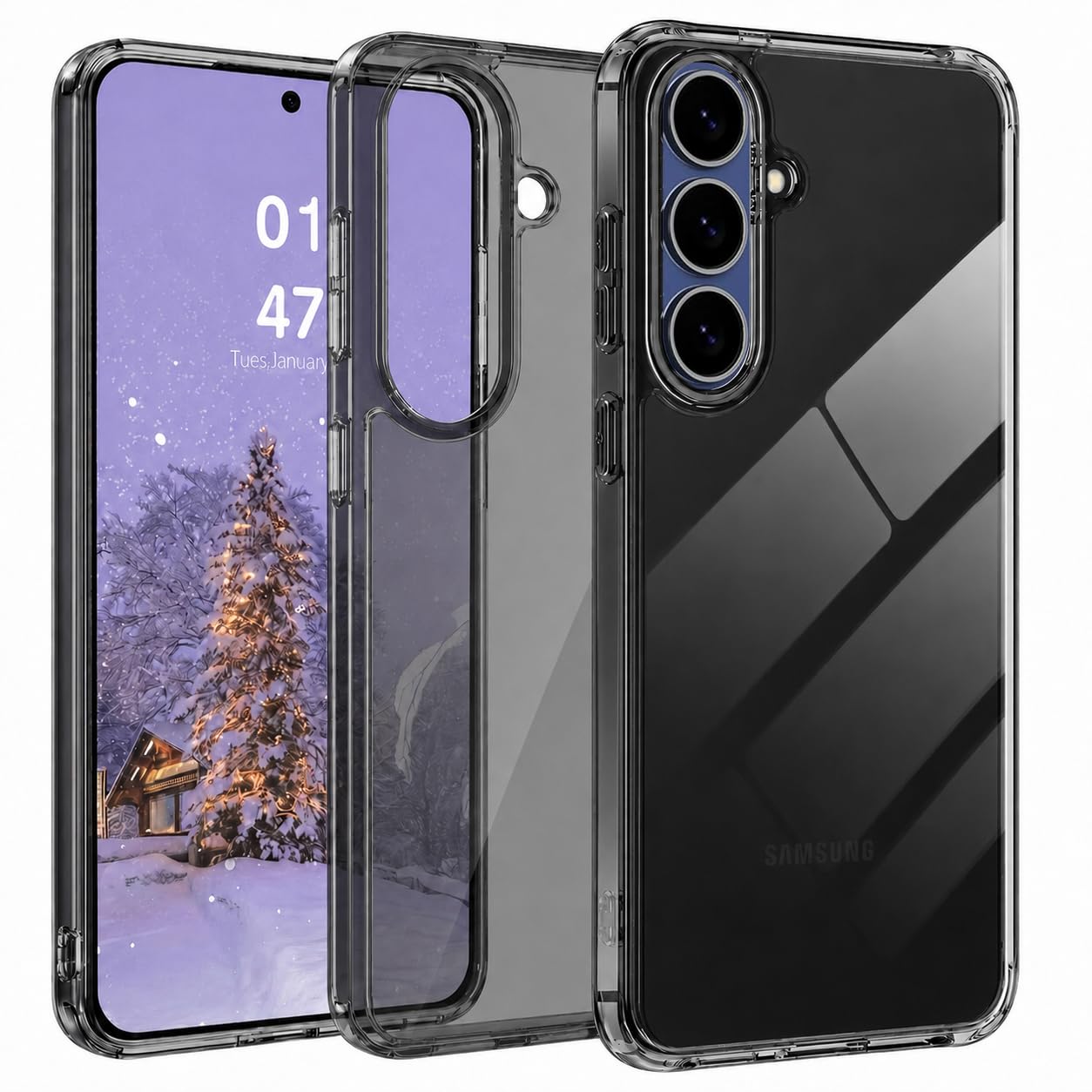VONZEE Samsung Galaxy S25 fe 5G Clear Case - Military Grade Protection -2 VONZEE Samsung Galaxy S25 fe 5G Clear Case - Military Grade Protection -2