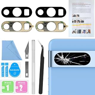 2PCS for ASDAWN Back Rear Camera Lens Glass Replacement for Google Pixel 8 Pro 6.7 Incheswith Pre-Installed Adhesive, Pixel 8 Pro Back Camera Lens Glass kit with Installation Manual + Repair Tool Set