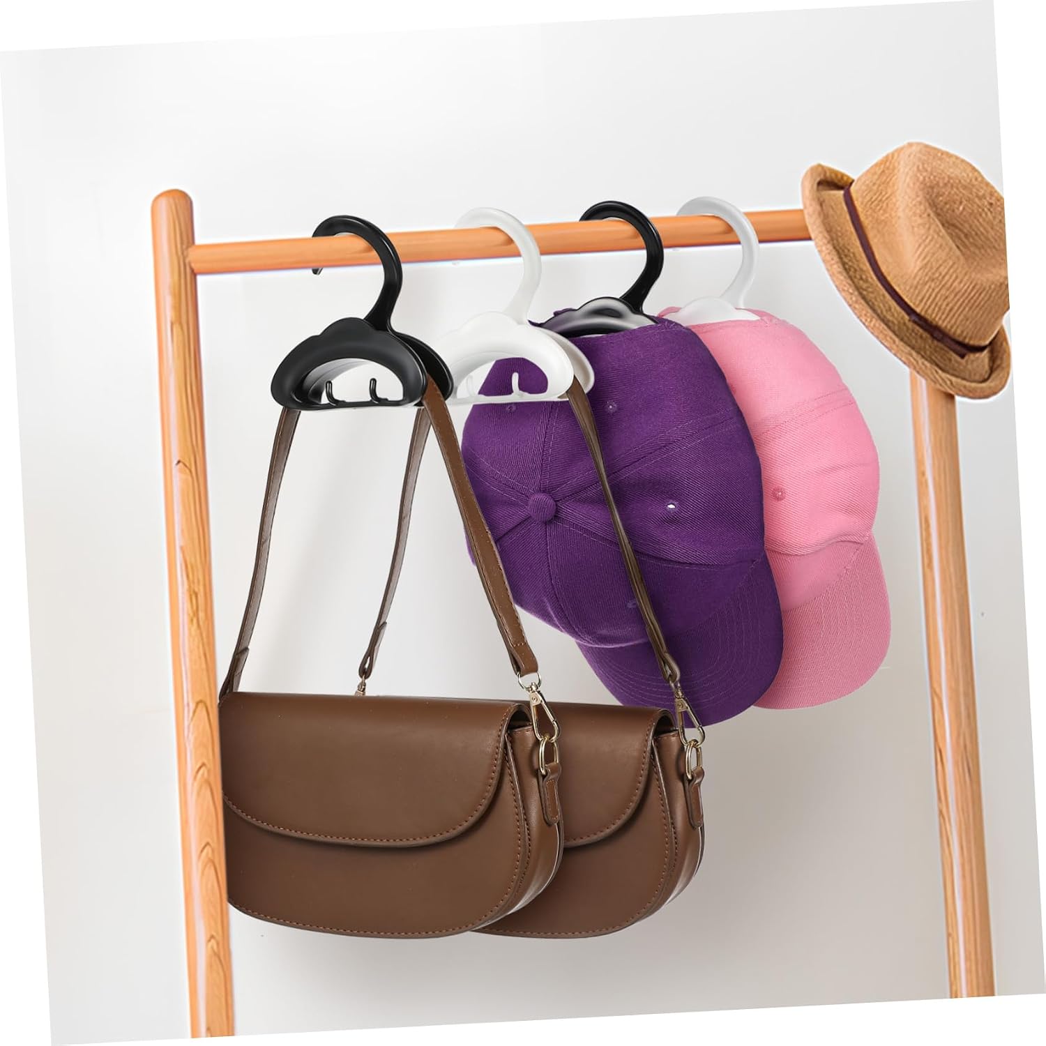 Ipetboom 16pcs Purse Hangers Multifunctional Bag Hooks for Handbags Backpacks More Easy Installation Space-Saving Organizer for Home Office Use Holders