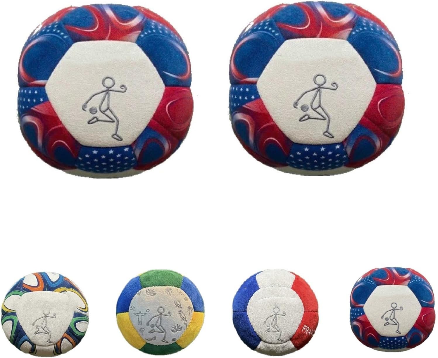 TREBIN Professional Sand Filled Hacky Ball, Hacky Footbag for Adults, Kick Ball Training Sacks Foot Bags World Soccer Cup Coordination for Outdoor Foot Sports