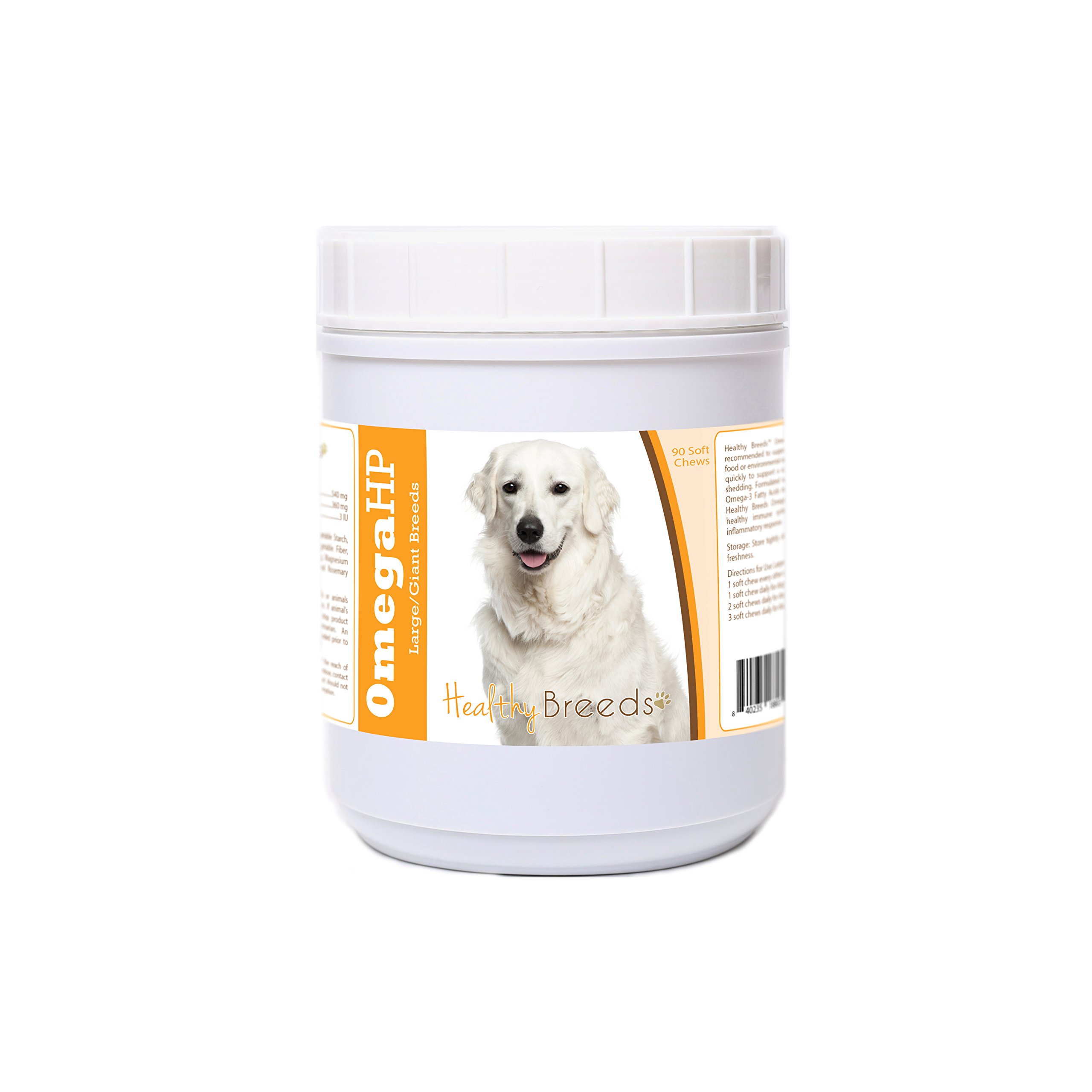 Healthy Breeds Kuvasz Omega HP Fatty Acid Skin and Coat Support Soft Chews 90 Count