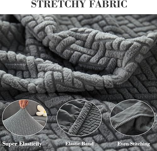 Miniatura 5 de Disayu - Fundas mágicas para sofá 2024, fundas universales para cojines de sofá, fundas lavables, elásticas y ajustables para sofá modular (funda de