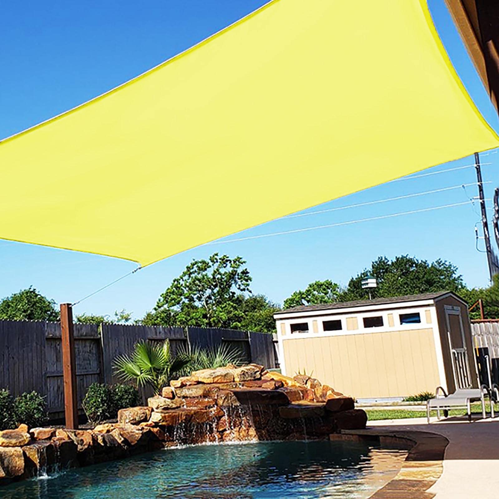 Zonneschermzeil Waterdicht, 95% UV-blok Tuin Zonnebrandcrème Luifel Luifel Met Gratis Touw, Ademend Terraszeil Pergola For Outdoor Feestfaciliteiten En Activiteiten Zonnezeil Schaduw(Rouge,2x5m