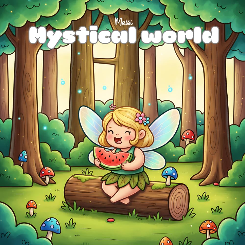 Mystical world mossi coloring book: 40 pages of magic and fantasy