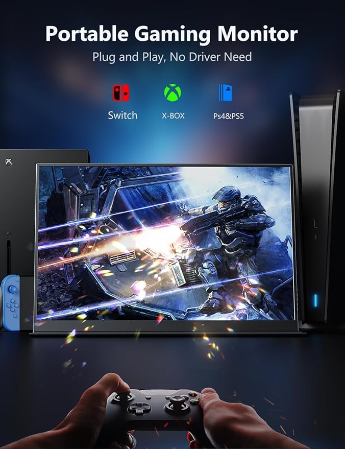 Monitor Portátil 17.3 4K IPS con USB-C y HDMI miniatura 2