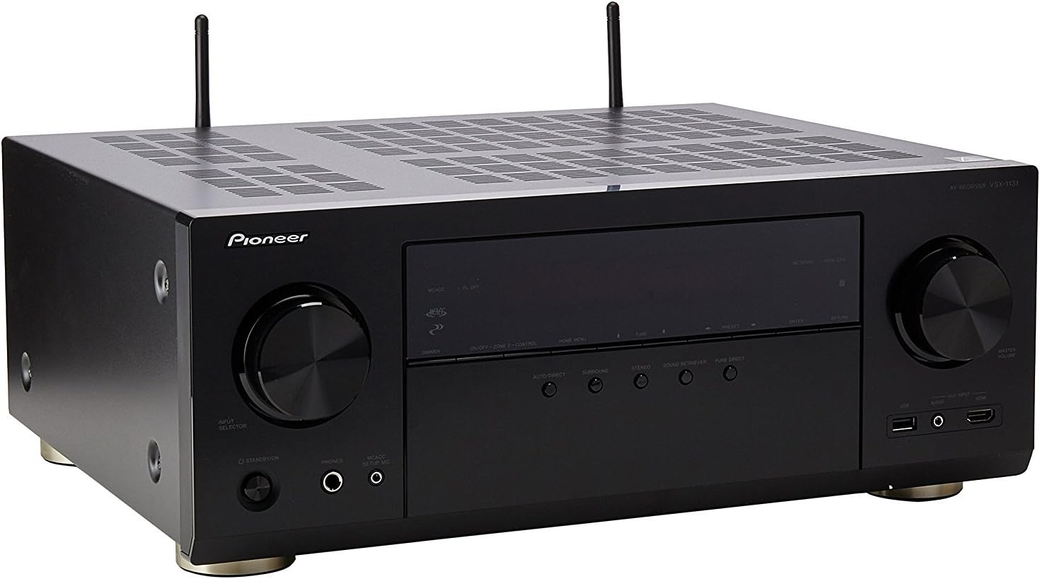 Pioneer VSX-1131 7.2-Channel AV Receiver with MCACC Built-in Bluetooth and Wi-Fi (Renewed)
