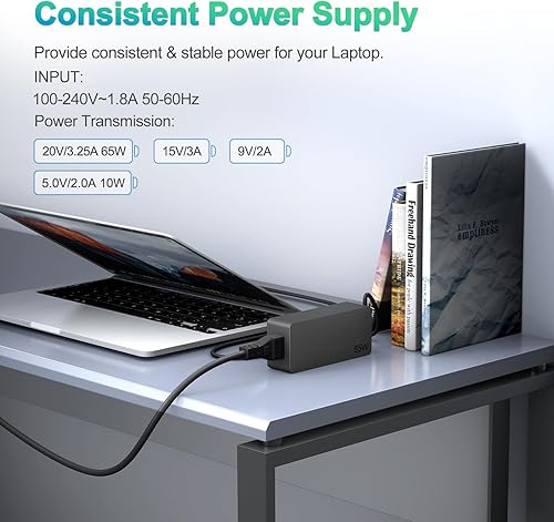 Miniatura 7 de Universal 65W 45W USB C Laptop Charger for Lenovo ThinkpadYogaChromebook T480 T490 T580 X280 X380 X390 L390 E480 E495 E580 E590 ADLX65YDC2A Power