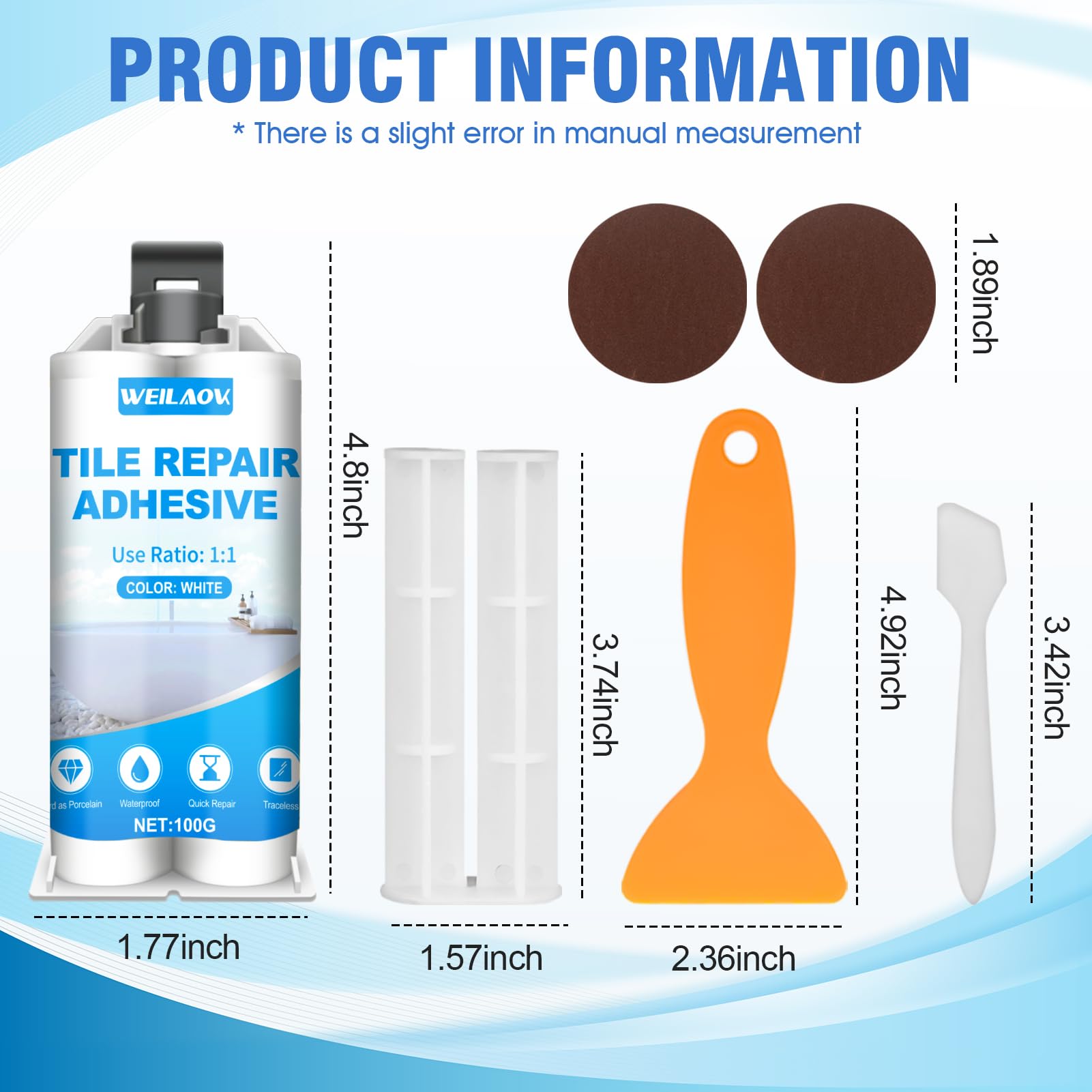 Kit Riparazione Vasca da Bagno, Kit Riparazione Piastrelle