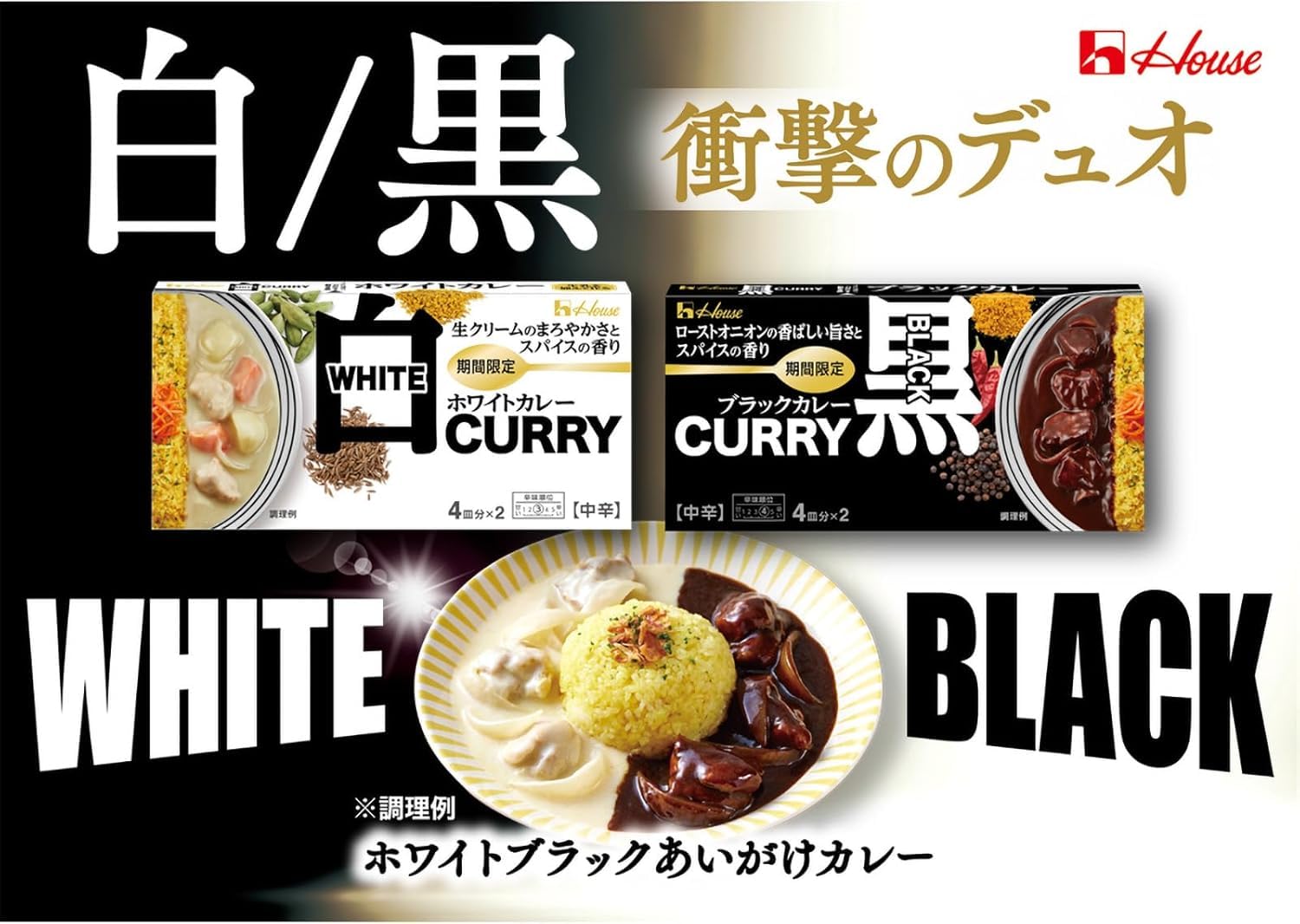 Amazon | ハウス ブラックカレー 中辛 174g 3個セット PSJBOX カレー