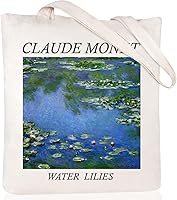 Vista 8 de Andeiltech Canvas Tote Bag Aesthetic Cute Vintage Tote Bags Book Shoulder bag Gifts Reusable Grocery Bags for Women