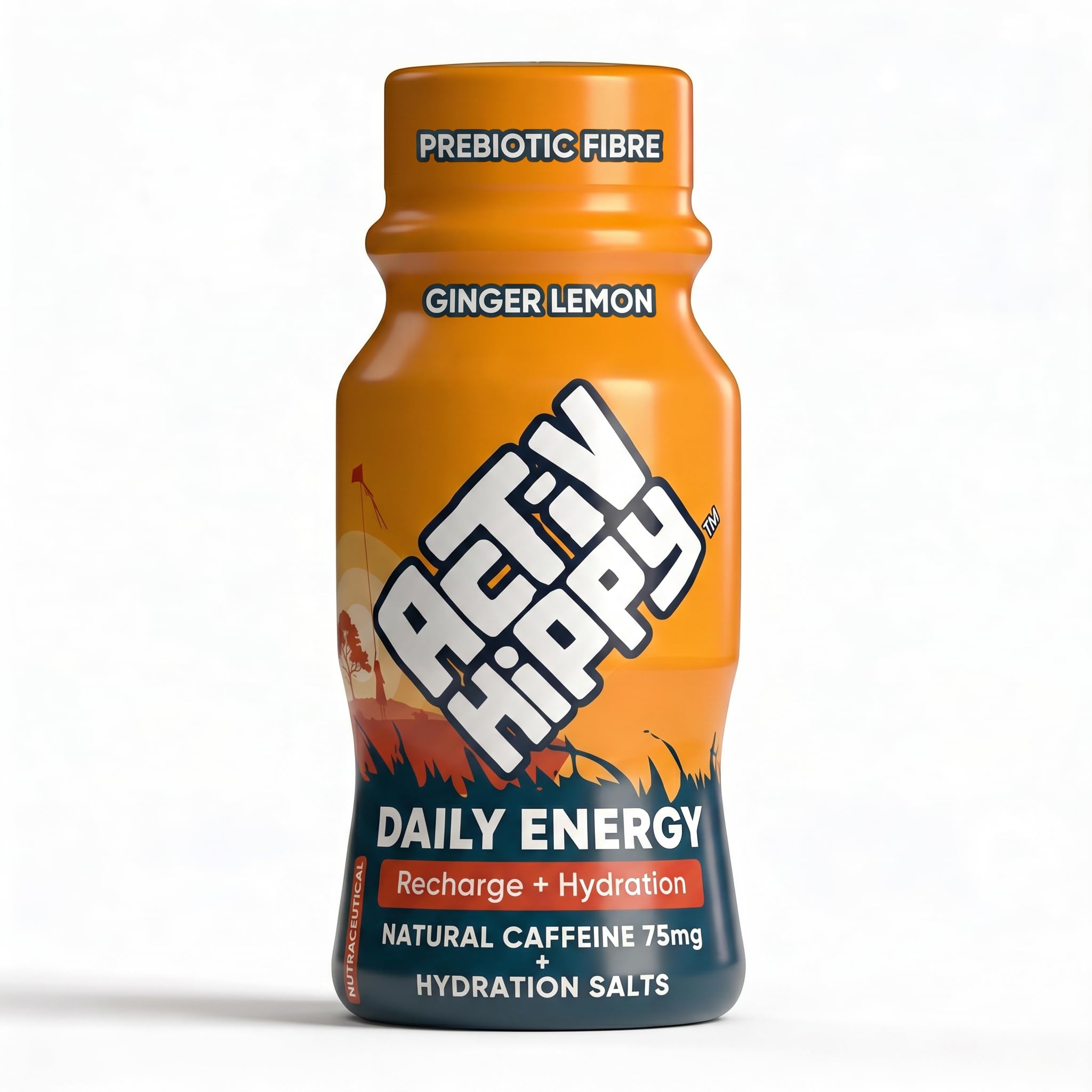 Activ Hippy Daily Energy Ginger Lemon Drink | 6 x 60 ml | Contains Natural Caffeine 75 mg | With Taurine & B Vitamins | No Added Sugar-image-17