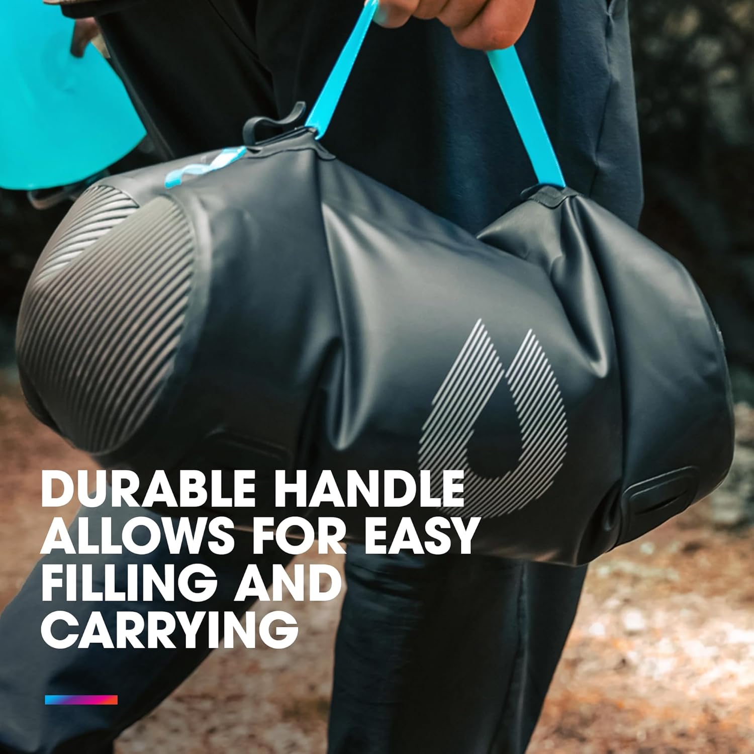 Hydrapak Expedition - Collapsible BPA & PVC Free Water Storage Bag (8L/270oz) - Chasm Black - Image 3