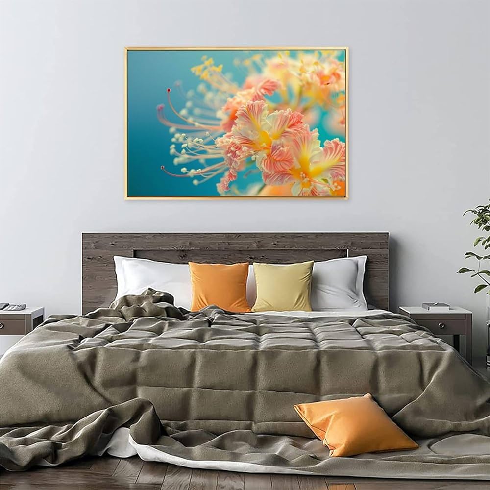 Amazon.co.jp: 絵画 ハワイの熱帯の花インテリア 絵画 魅力的な