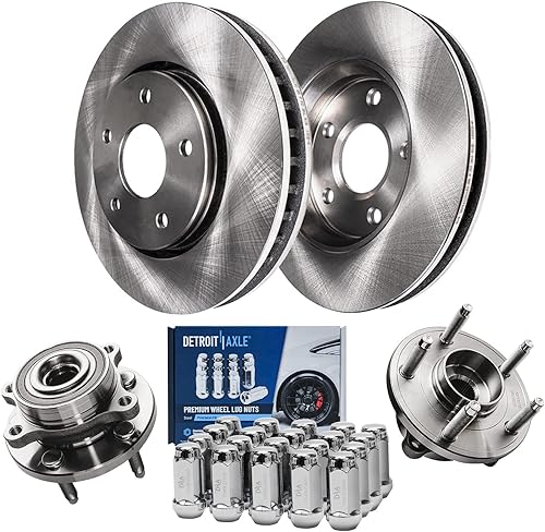 Miniatura 47 de Detroit Axle - Rotores de freno delanteros prémium de 13.97 pulgadas para Shelby GT500 2007-2012 - [3/21/2010-2012 Ford Mustang con frenos Brembo]