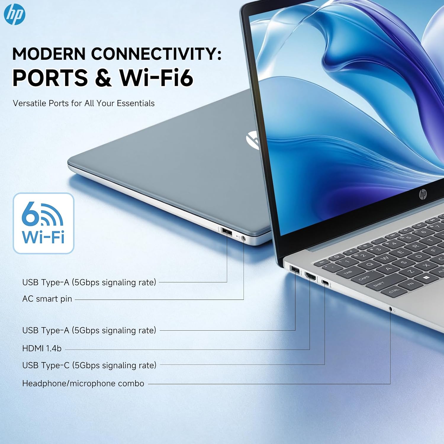 HP 15.6 Touchscreen Laptop Windows 11 Pro, Intel 8-Core i3-N305 CPU, 15.6 FHD Touch, 16GB RAM, 512GB SSD, Fast Charge, Wi-Fi 6, HD Camera, Student & Business, Moonlight Blue,W/REDRAGON Accessories