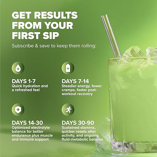 Miniatura 6 de Rosabella Bebida electrolítica en polvo  Lima limón  Suplemento de hidratación cero azúcar  sodio, potasio, magnesio y calcio  Mezcla de