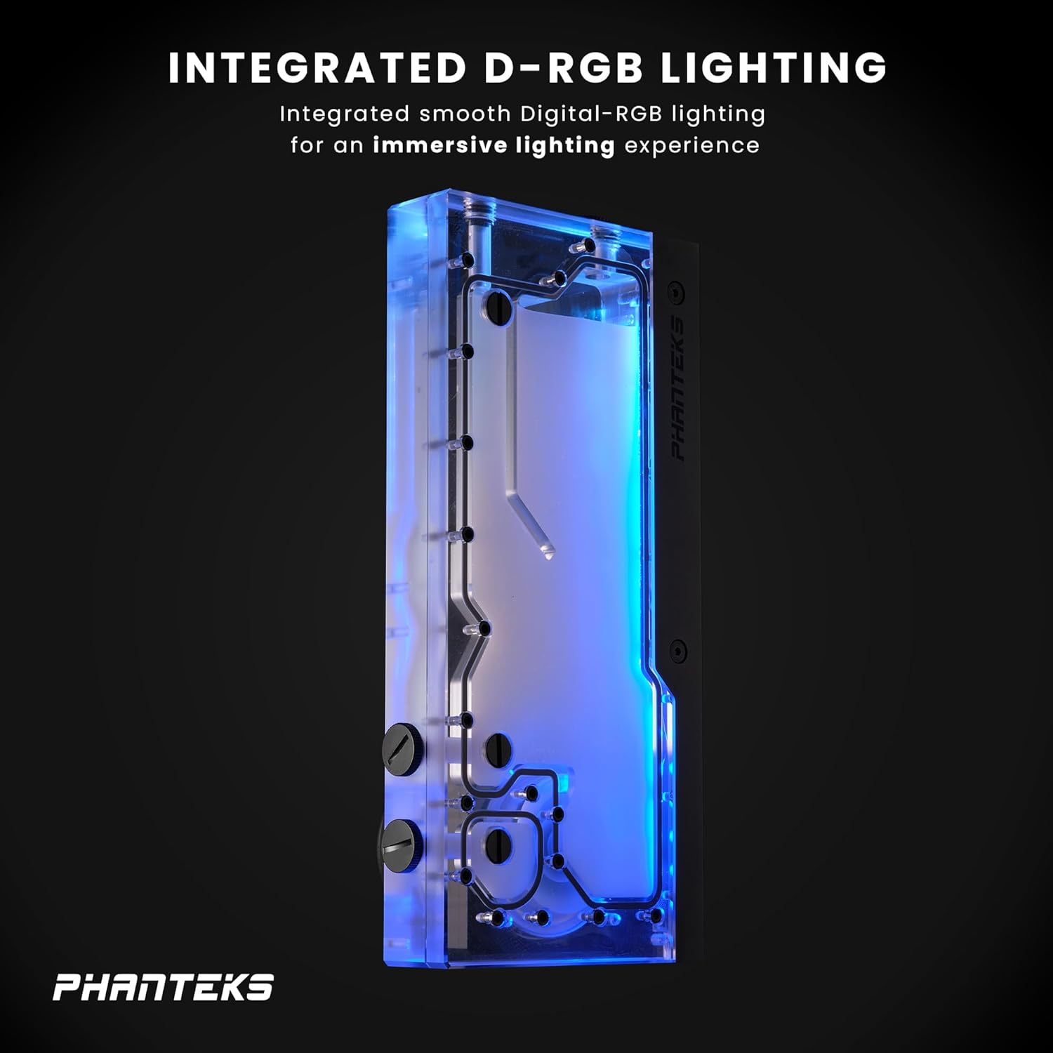 Phanteks (PH-R260_BK01) Glacier R260 D5 Pump Compatible Reservoir, Integrated Digital-RGB Lighting, Black