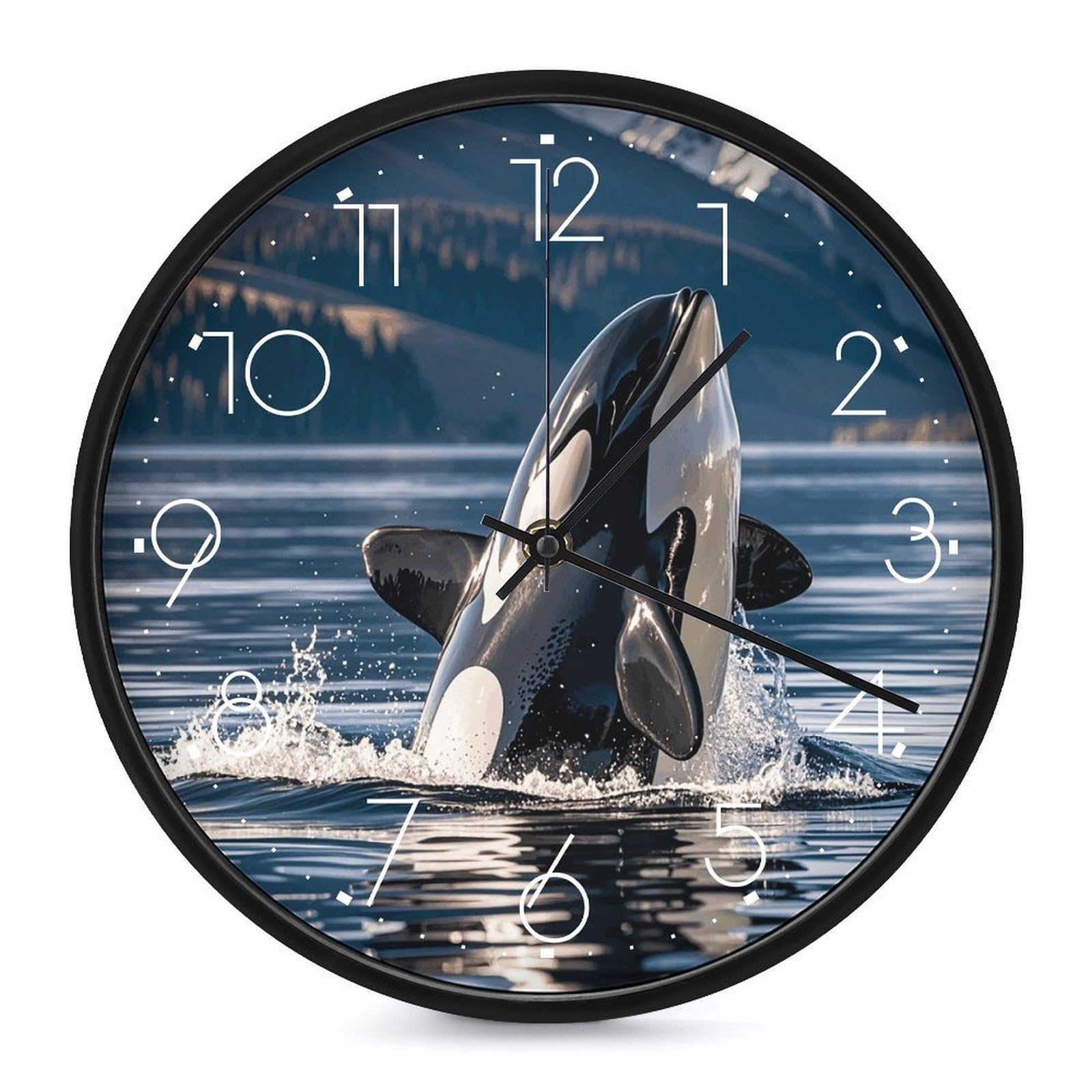 Horloge murale moderne orque pour insuffler la sérénité de l'océan dans votre salon