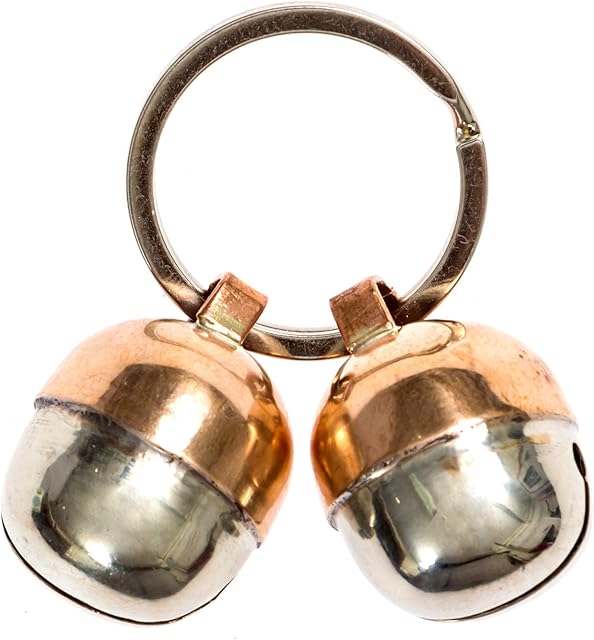 Beau's Bells 2 Extra Loud Cat & Dog Bells | Pet Tracker | Save Birds & Wildlife Handmade Copper (Medium)
