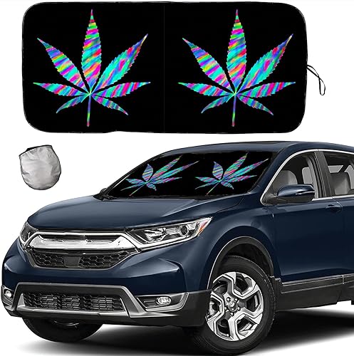 Miniatura 15 de [2025 Actualización] Parasol para parabrisas con palmera tropical y puesta de sol en la playa, para automóvil, SUV, camión, mantiene el vehículo