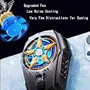 BLACK CROWN Sl-09 Mobile Phone Cooler- Portable 2 Gear -Blue Backlight -LED Temperature Display Cellphone Cooling Fan Semiconductor Radiator for Gaming/Live/Vlog, Support All Smartphones. (Sl-09) gallery image