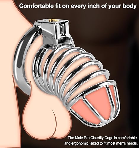 Miniatura 7 de Dispositivo de castidad de castidad  Nuevo diseño de bloqueo invisible vertical, jaula de castidad masculina, dispositivo de castidad para