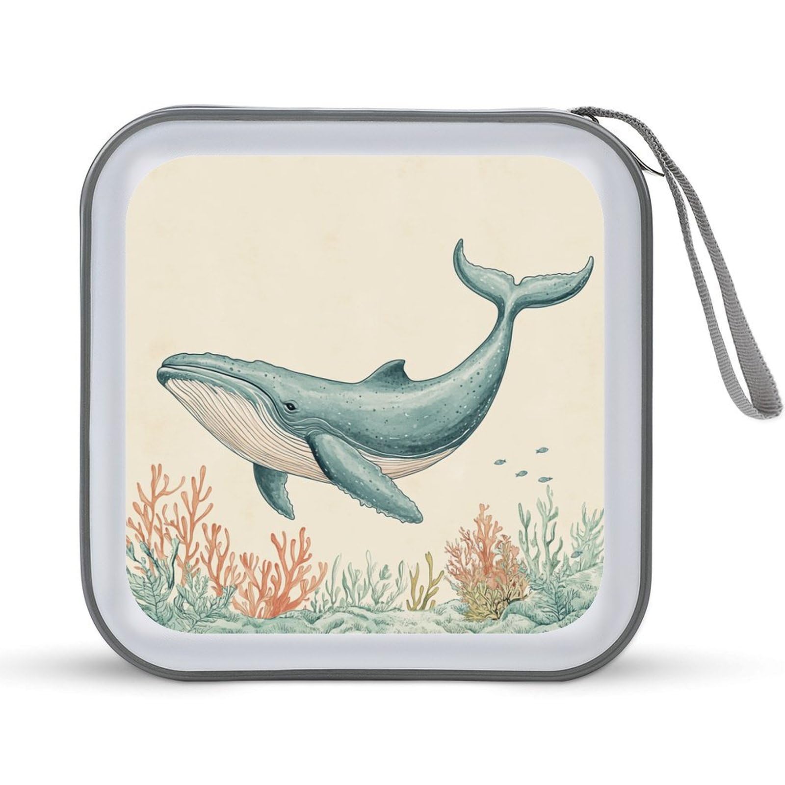 Blue Whale Vintage CD Case DVD Storage Case Portable