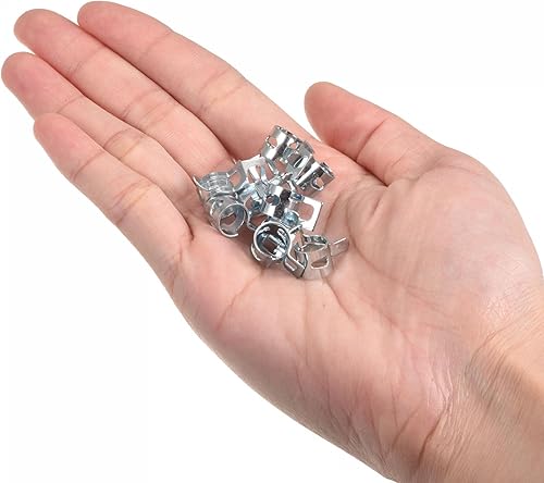 Miniatura 5 de uxcell Abrazadera de tubo de manguera de vacío de combustible de acción de 0.315 in, abrazadera de tubo de manguera de vacío de 0.315 in, abrazadera