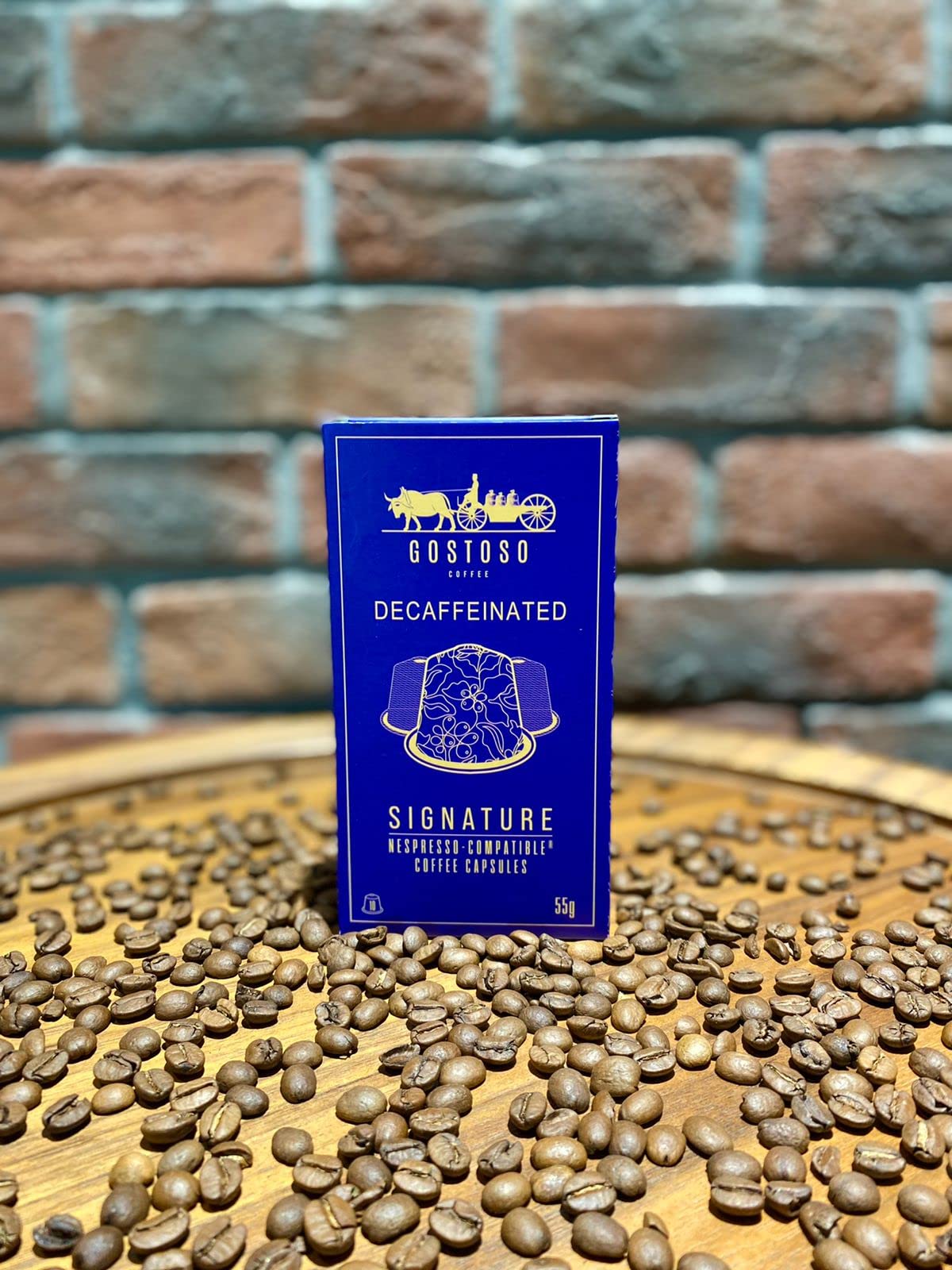 Gostoso De-Caffeinated Coffee Capsule 10-Pieces Set, 55 grams