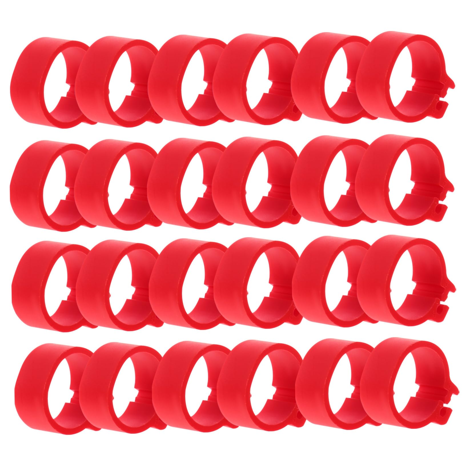 Hemoton Pigeon Identification Ring Set 100 Pcs Foot Ring Tags for Pigeon Management