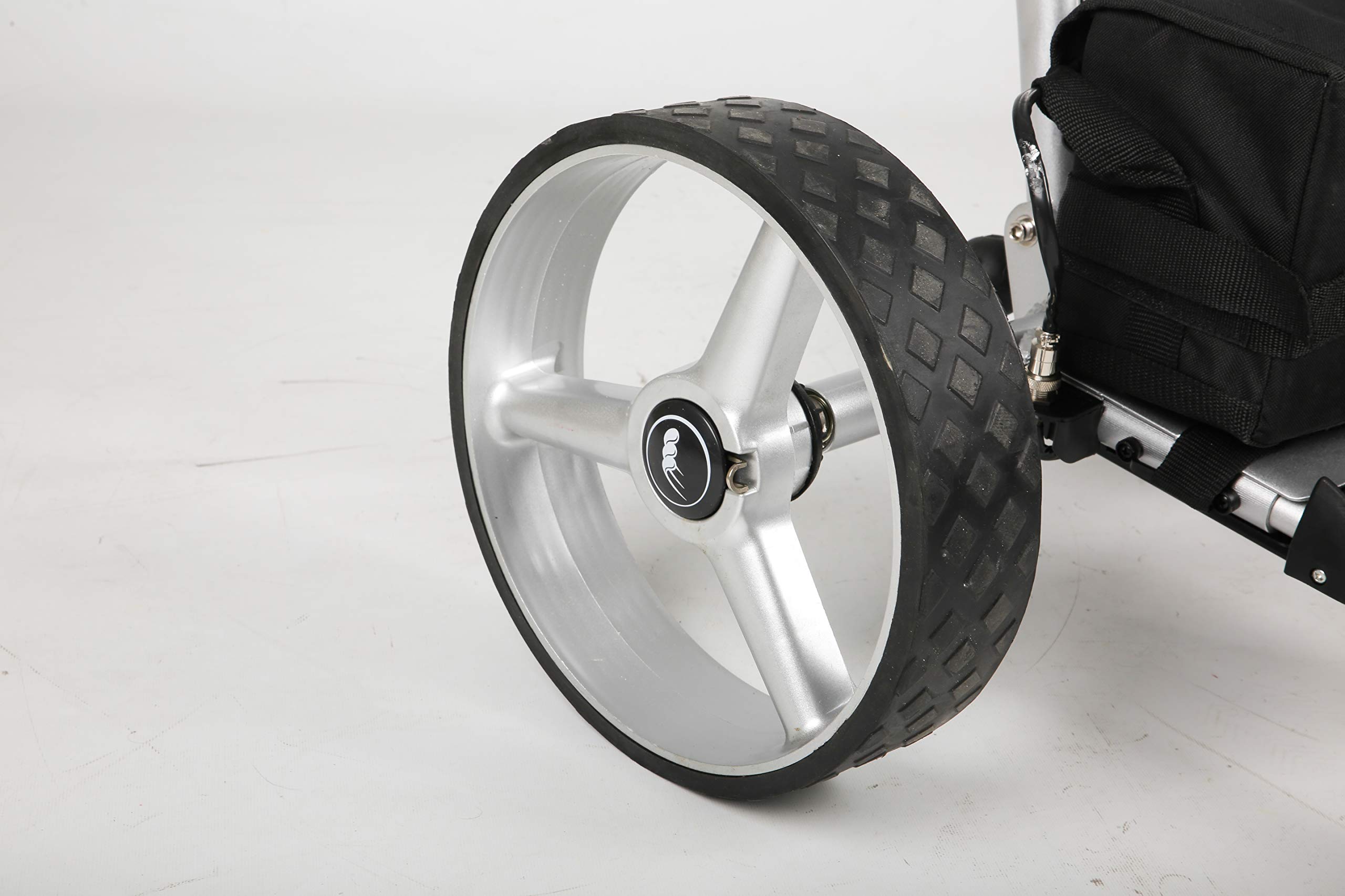 Basic Carrello Elettrico Golf in Lega di Alluminio Colore Silver, con Batteria al Piombo