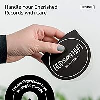 Vista 4 de Hudson Hi-Fi Paquete de 3 manoplas de discos antiestáticas para limpiar discos y manejador - Accesorios para tocadiscos con material de microfibra