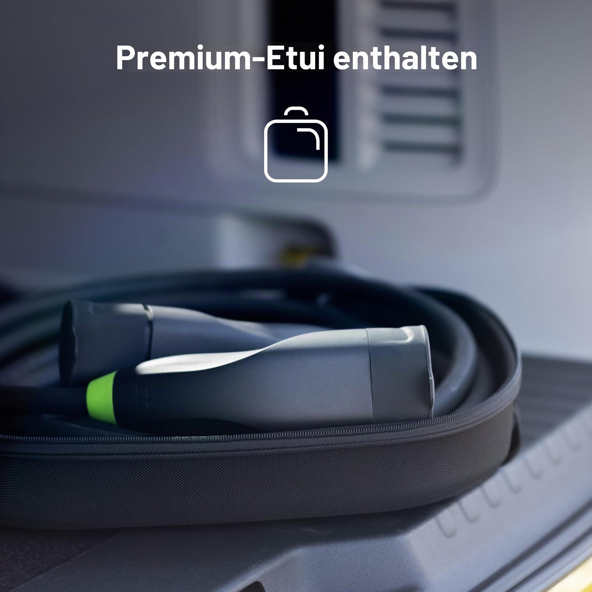 Green Cell GC Snap Typ 2 Ladekabel 11kW 7m 16A für EV Elektroautos Typ 2 auf Typ 2 3-Phasig TÜV Kompatibel mit Model Y 3 S X, ID.3, ID.4, ID.5, Q4 e-tron, 500e, IONIQ 5, Kona EV inkl. Premium Koffer