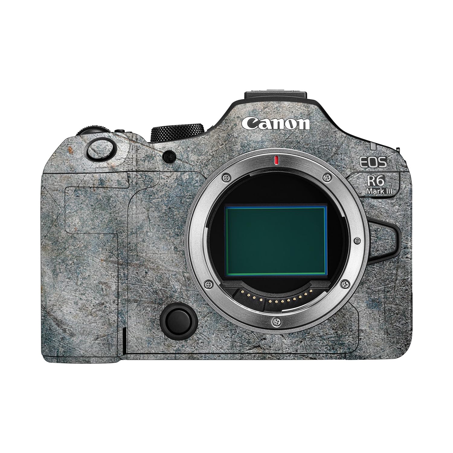 Glossy Glitter Camera Skin Compatible with Canon EOS R6 Mark III (2025) - Shadow Concrete - Premium 3M Vinyl Protective Wrap Decal Cover - Easy to Apply | Crafted in the USA by MightySkins