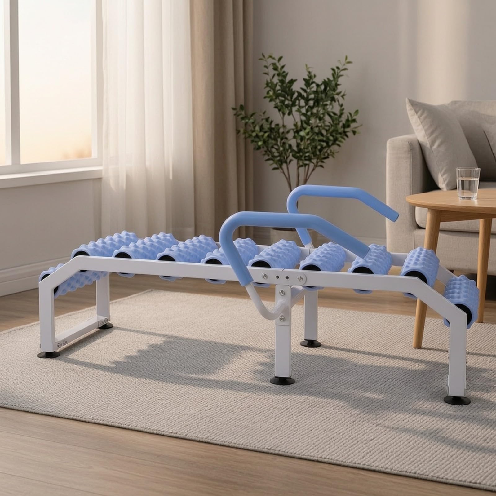 Ganzkörper-Dehnungs- und Rückenmassagegerät multifunktional Rückendehnungsgerät mit Massagerollen zur Dehnung Pilates-Rückenstrecker für Heimgebrauch,