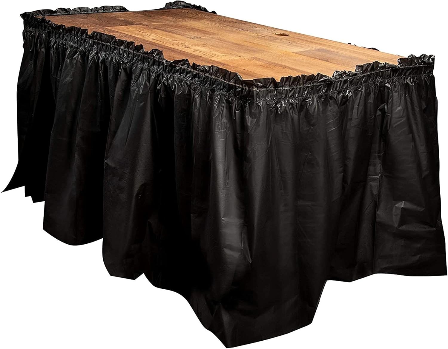Tесh Dеаlѕ 🔥 Disposable Table Skirts – 6-Pack Ruffled Plastic Table Skirts – Perfect for Weddings, Engagement Parties, Birthdays, Business Events, Baby Showers, Black, Suitable for Tables Up To 8 Feet Long Tесh Dеаlѕ 🔥 Disposable Table Skirts – 6-Pack Ruffled Plastic Table Skirts – Perfect for Weddings, Engagement Parties, Birthdays, Business Events, Baby Showers, Black, Suitable for Tables Up To 8 Feet Long