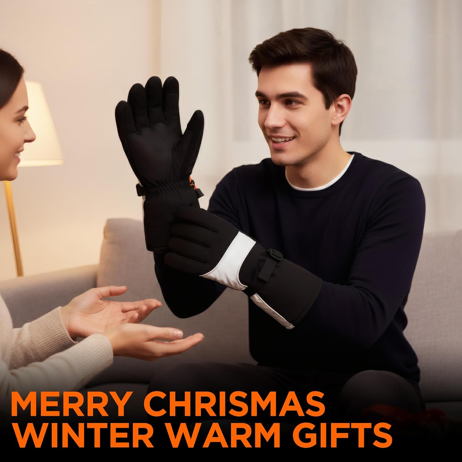 Heated Gloves for Men, Rechargeable Electric Heated Winter Work Gloves, Touchscreen, 3000mAh Keep Warm for 8.5-9.5 hrs, for Travel Skiing Working Hunting Walking The Dog Fishing, Riding Heated Gloves - Image 8