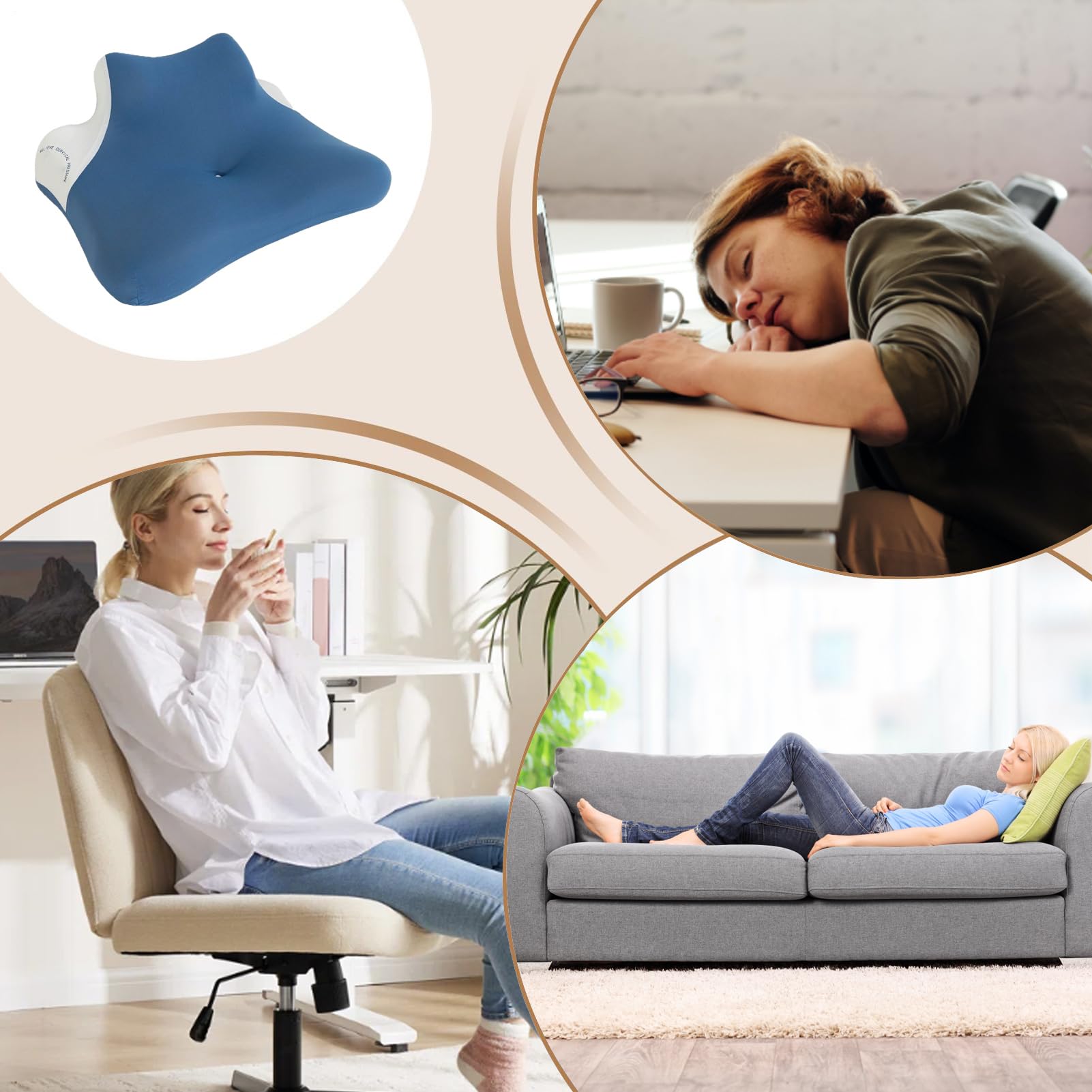 Cuscino Da Per Stare Seduti Supporto Ergonomico Traspirante | Cuscino Memory Foam Ergonomico Supporto Schiena Cuscino a traspirante di supporto lombare prono
