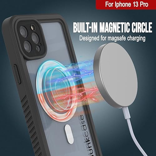 Miniatura 6 de Punkcase Funda impermeable para iPhone 13 Pro (serie Extreme Mag) ajuste delgado certificado IP68 a prueba de golpes a prueba de nieve con protector